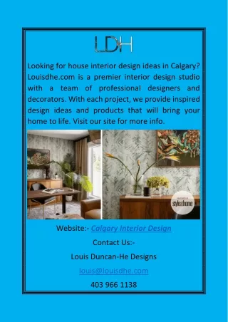 Calgary Interior Design | Louisdhe.com
