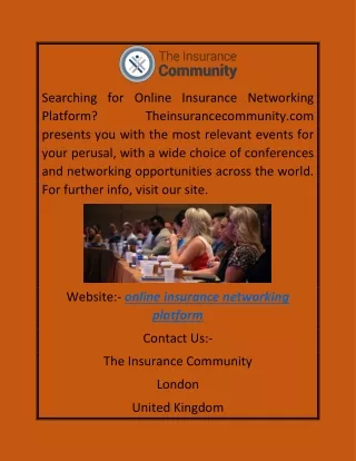 Online Insurance Networking Platform | Theinsurancecommunity.com