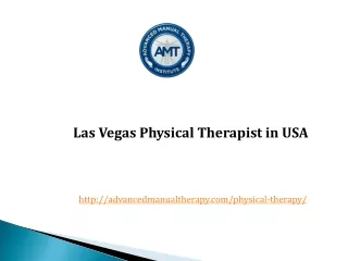 Las Vegas Physical Therapist at USA