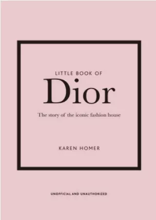 [Read] new realease books Little Book of Dior