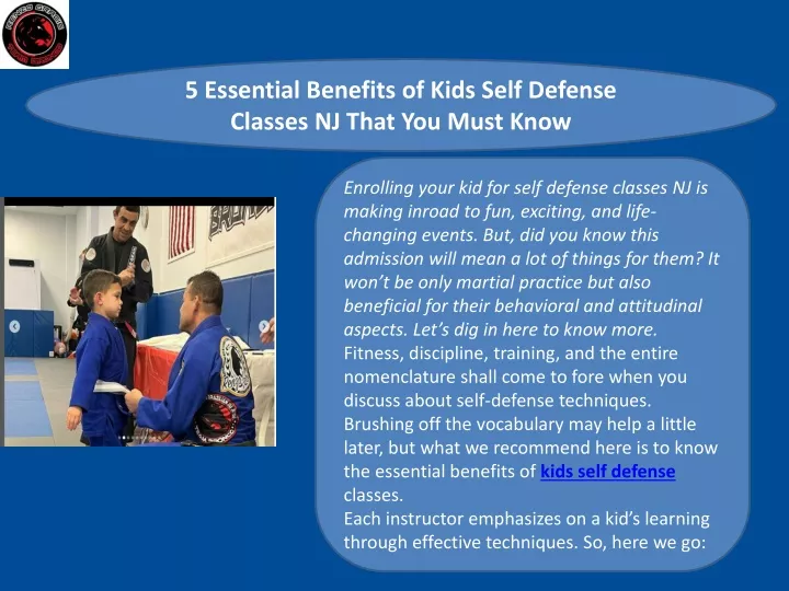 5 essential benefits of kids self defense classes