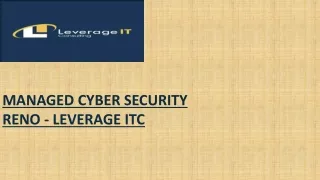 managed cyber security reno leverage itc