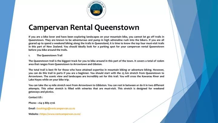 campervan rental queenstown