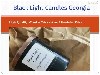 Black Light Candles: Pretty Coasters