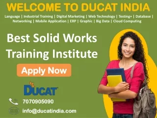 best solid works training institute