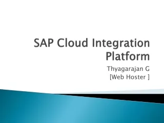 SAP Platform - For Devolping Business
