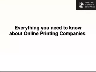 everything you need to know about online printing