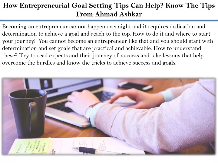 how entrepreneurial goal setting tips can help