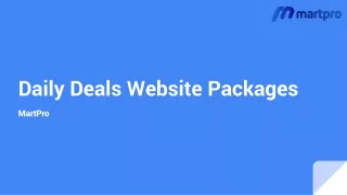 Daily Deals Website Development