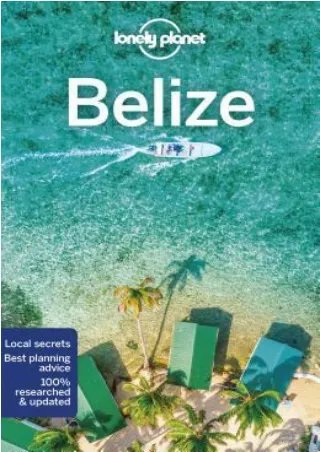 [Read] new realease books Lonely Planet Belize
