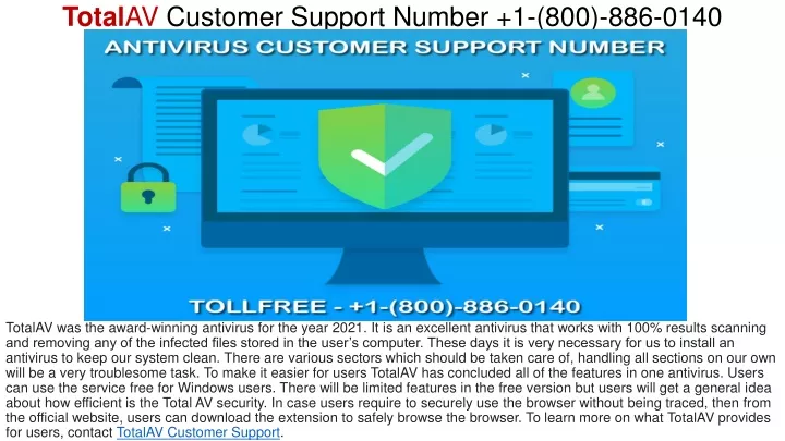 total av customer support number 1 800 886 0140