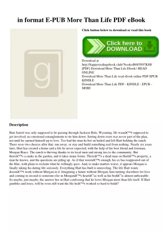 in format e pub more than life pdf ebook