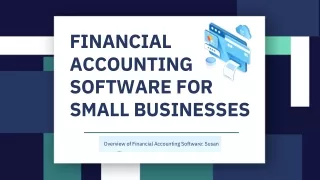 Financial Accounting Software for Small Businesses | Susan.one