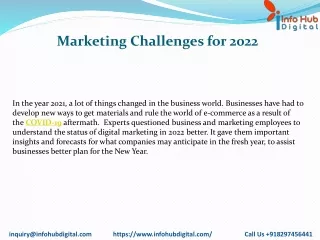 marketing challenges for 2022