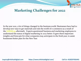 marketing challenges for 2022