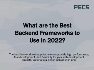 What are the Best Backend Frameworks to Use