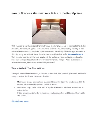 how to finance a mattress your guide to the best