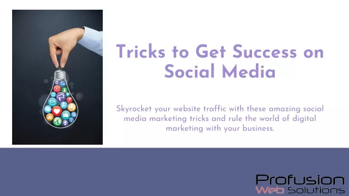 tricks to get success on social media