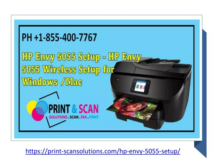 https print scansolutions com hp envy 5055 setup