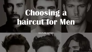 Choosing a haircut for Men