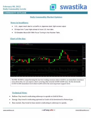 february 08 2022 daily commodity levels