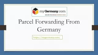 parcel forwarding from germany