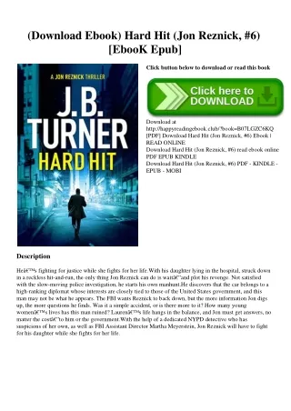 (Download Ebook) Hard Hit (Jon Reznick  #6) [EbooK Epub]