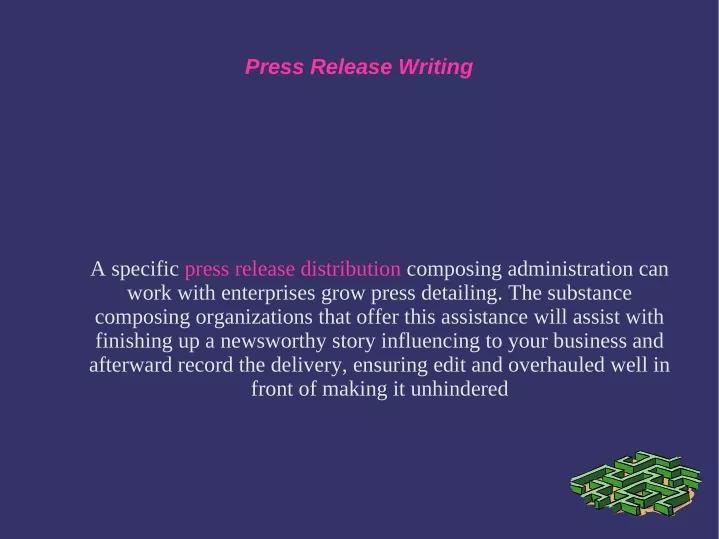 press release writing