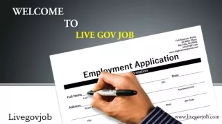 Livegovjob.com - Government Job Notifications