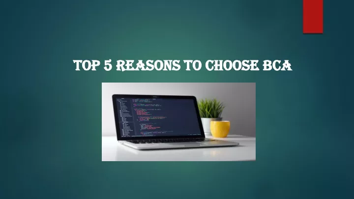 top 5 reasons to choose bca