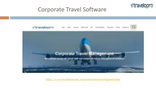 corporate travel software