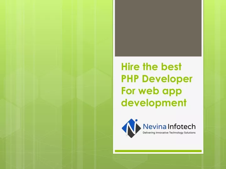 hire the best php developer for web app development