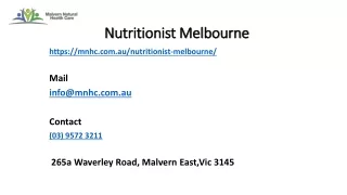 Here Are The Best Ways To Find A Nutritionist Melbourne