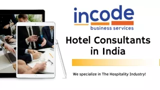 Hotel Consultants in India