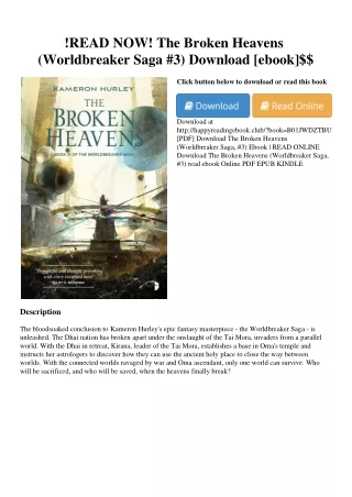 !READ NOW! The Broken Heavens (Worldbreaker Saga  #3) Download [ebook]$$