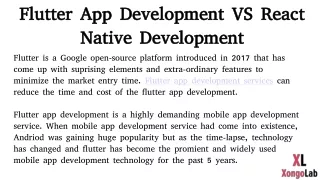 flutter app development vs react native development