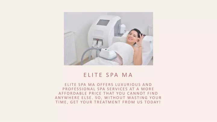 elite spa ma