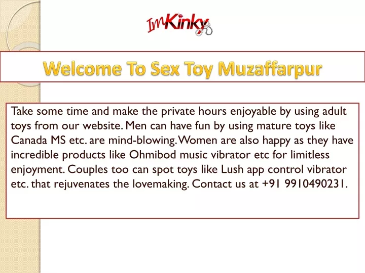 welcome to sex toy muzaffarpur