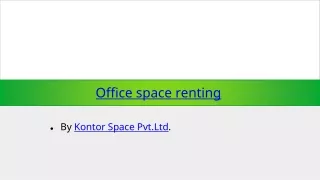 office space renting