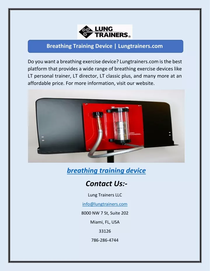 breathing training device lungtrainers com