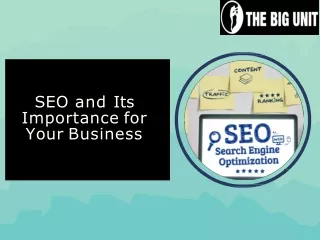 seo and its importance for your business