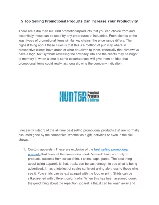 5 top selling promotional products can increase