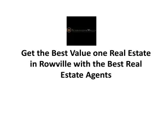 Real Estate in Rowville