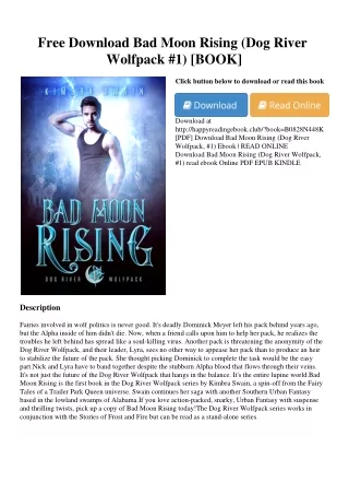 Free Download Bad Moon Rising (Dog River Wolfpack  #1) [BOOK]
