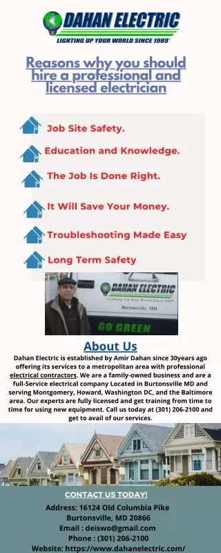 Reasons why you should hire a professional and licensed electrician