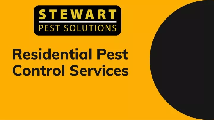 resid ential pest control services
