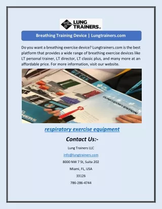breathing training device lungtrainers com