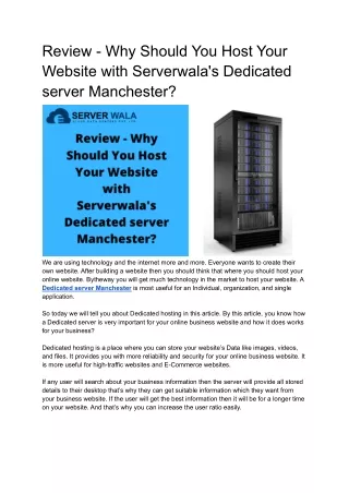 review why should you host your website with
