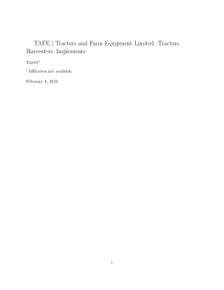 TAFE _ Tractors and Farm Equipment Limited_ Tractors, Harvesters, Implements