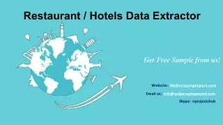 restaurant hotels data extractor